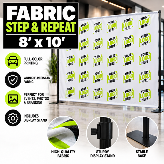 Fabric Step & Repeat - 8' x 10'