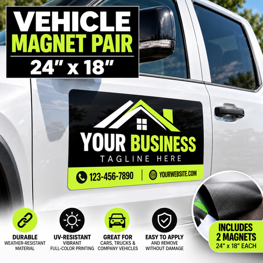 Vehicle Magnet Pair - 24" x 18"