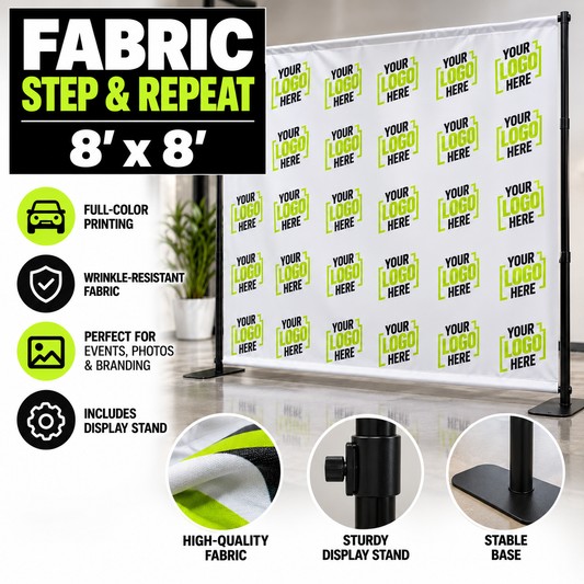 Fabric Step & Repeat - 8' x 8'